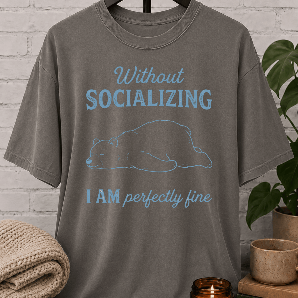 Without Socializing Polar Bear T-Shirt