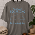 Without Socializing Polar Bear T-Shirt