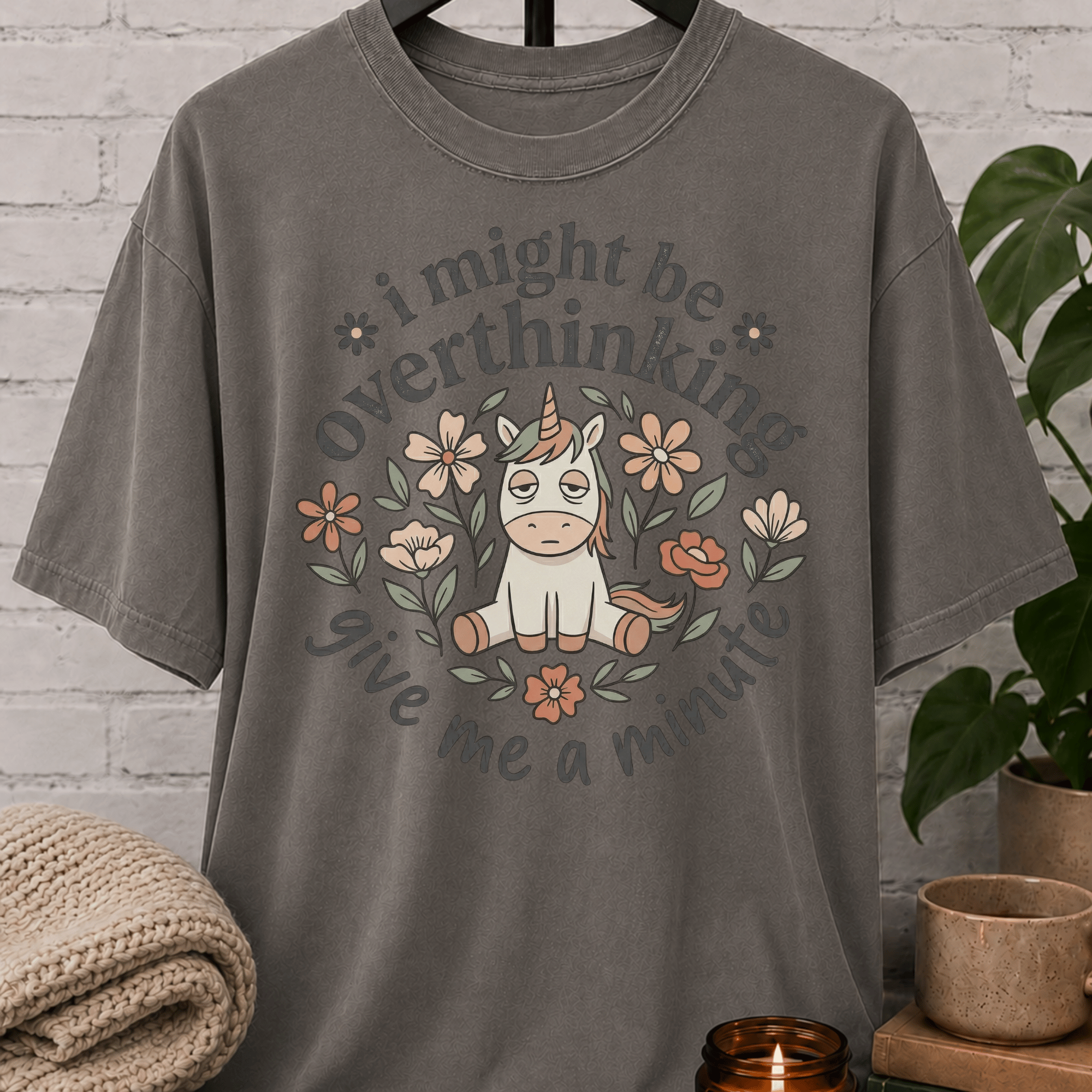 I Might Be Overthinking Unicorn T-Shirt