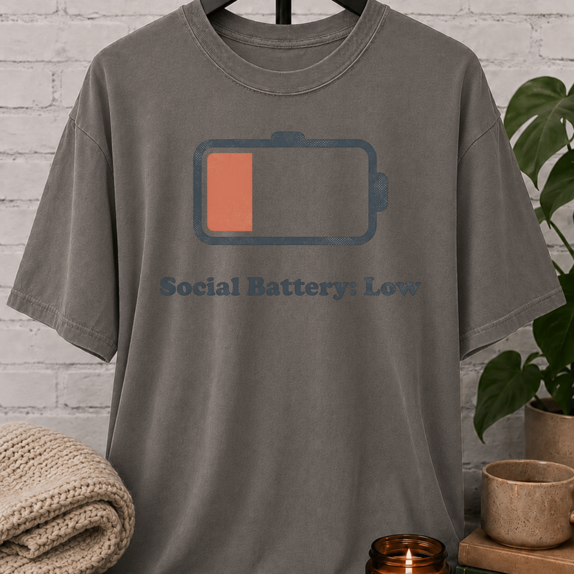 Social Battery Low T-Shirt