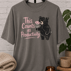This Counts as Productivity Bear T-Shirt