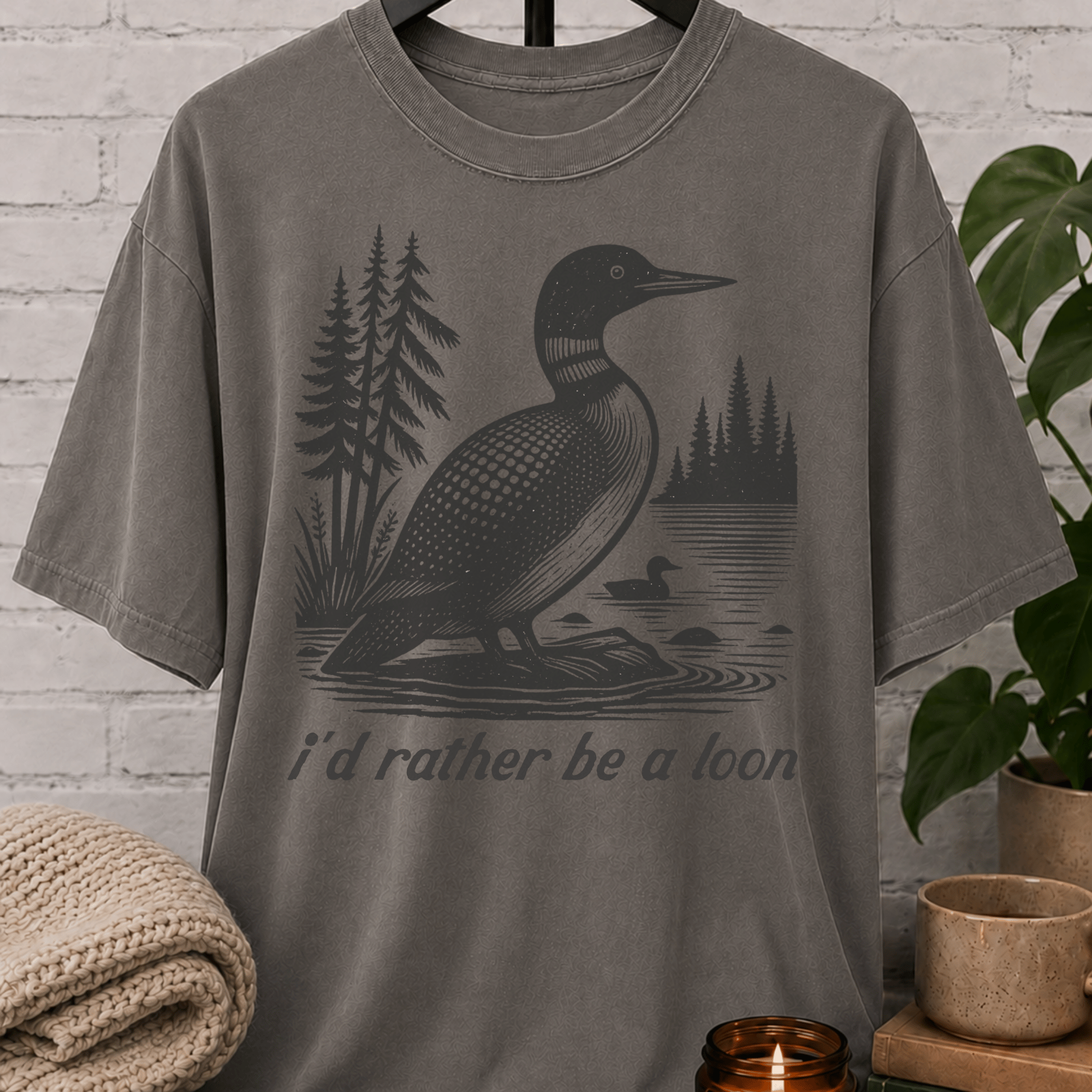 I'd Rather Be A Loon Duck T-Shirt