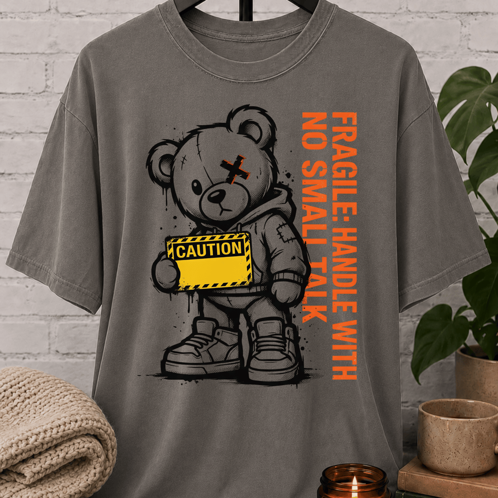No Small Talk Bear T-Shirt