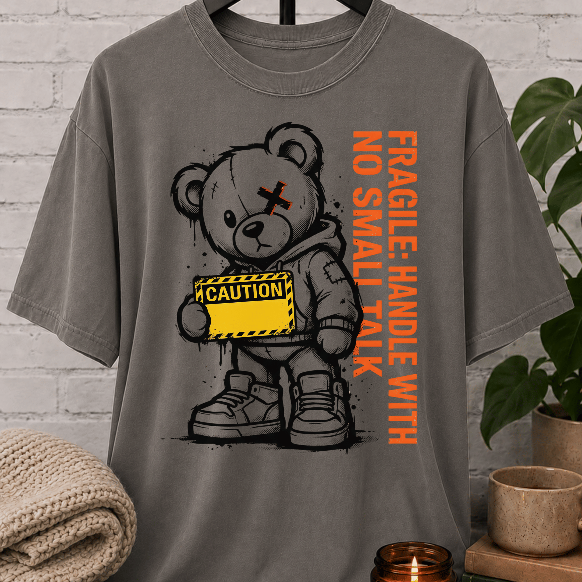 No Small Talk Bear T-Shirt