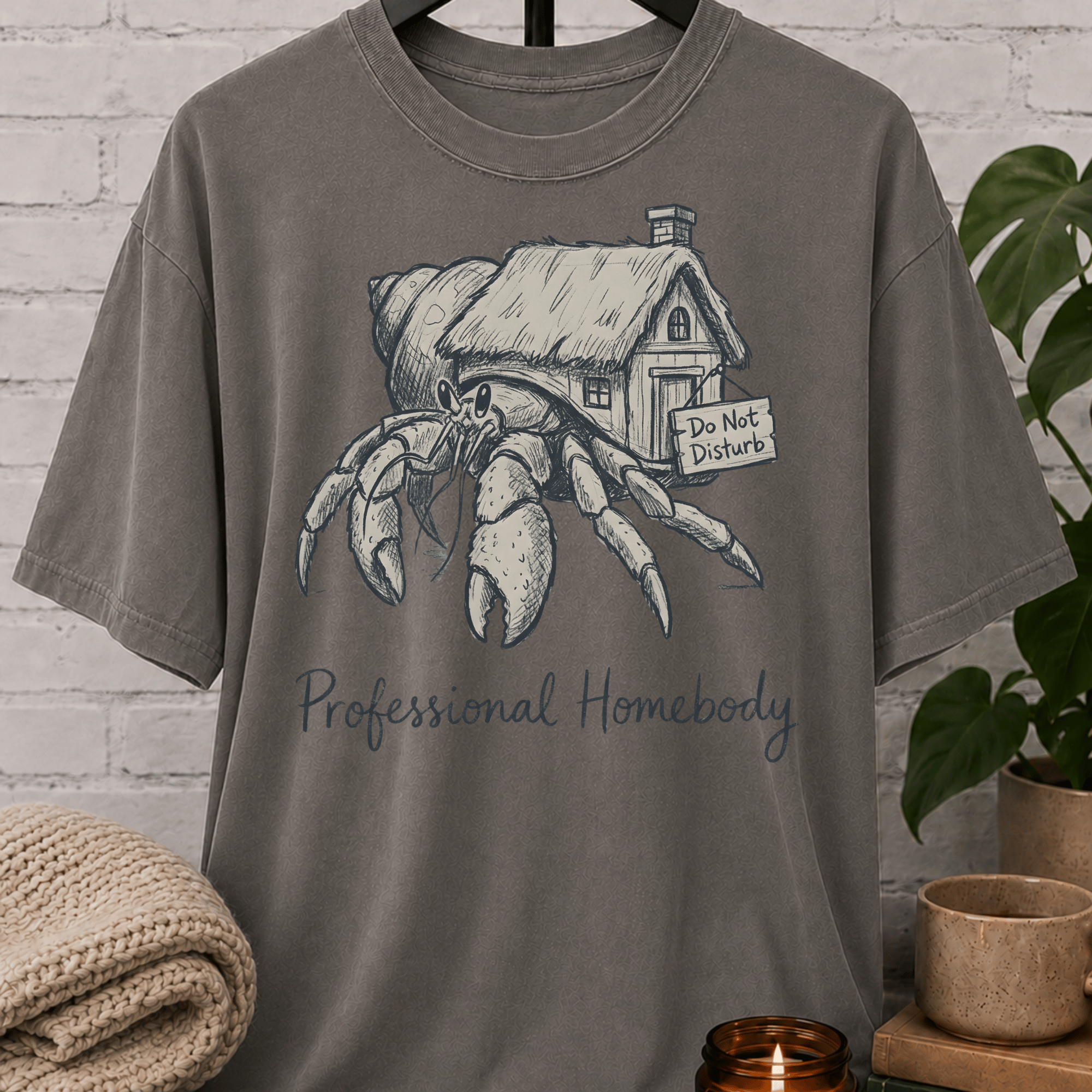 Professional Homebody Crab T-Shirt