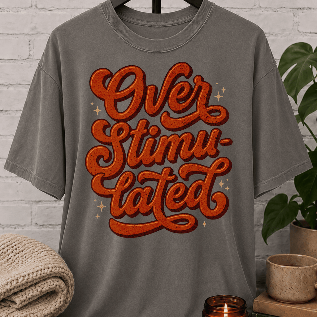 Overstimulated Retro Stacked T-Shirt