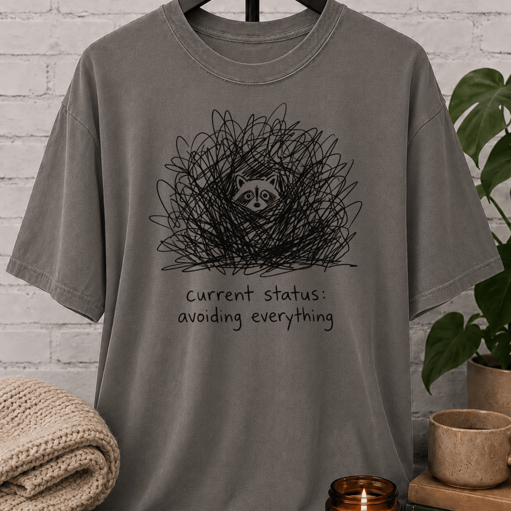 Avoiding Everything Raccoon T-Shirt