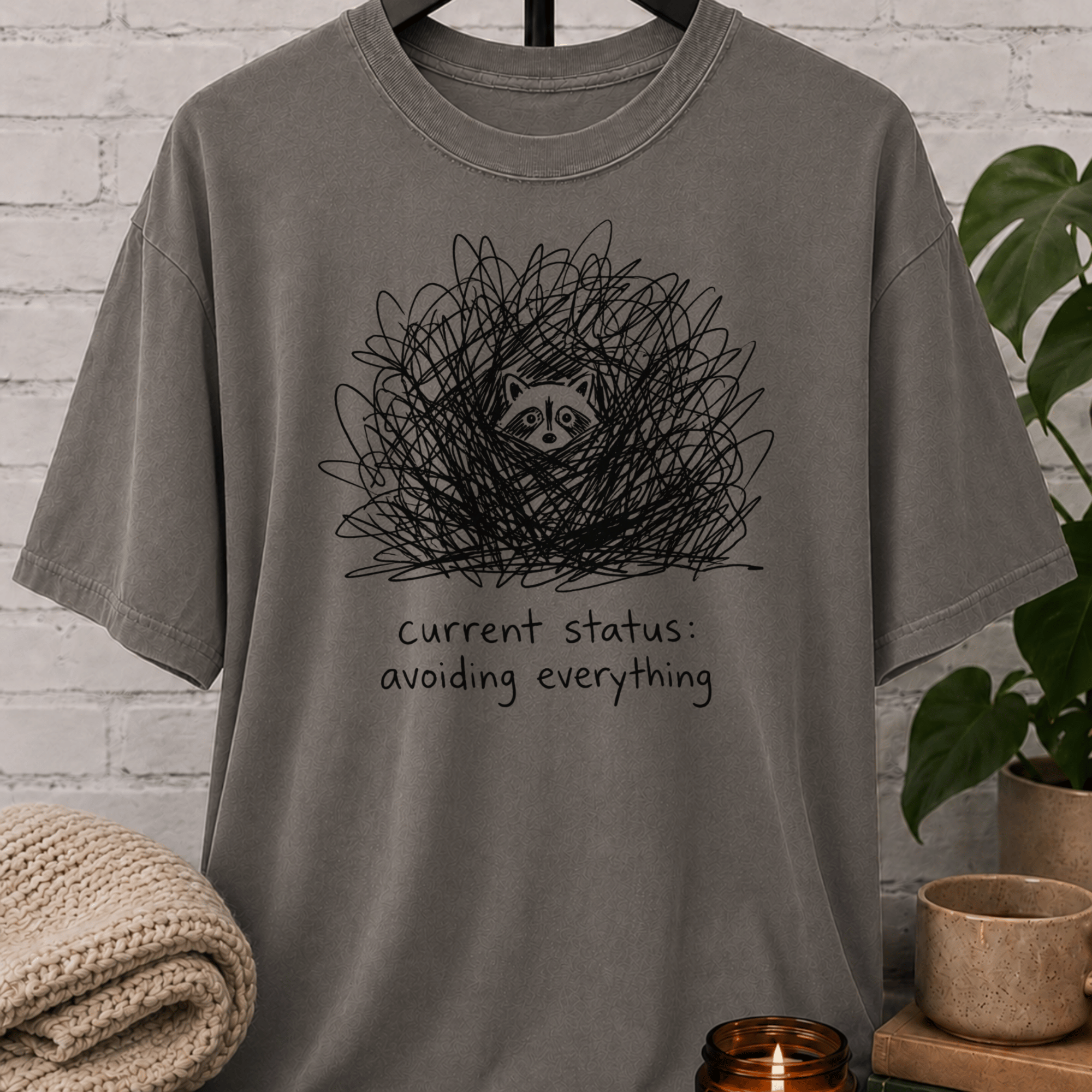 Avoiding Everything Raccoon T-Shirt