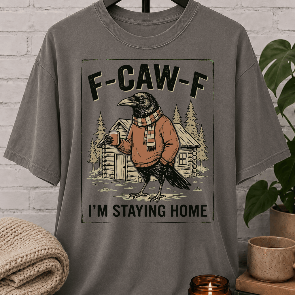 F-CAW-F Staying Home T-Shirt