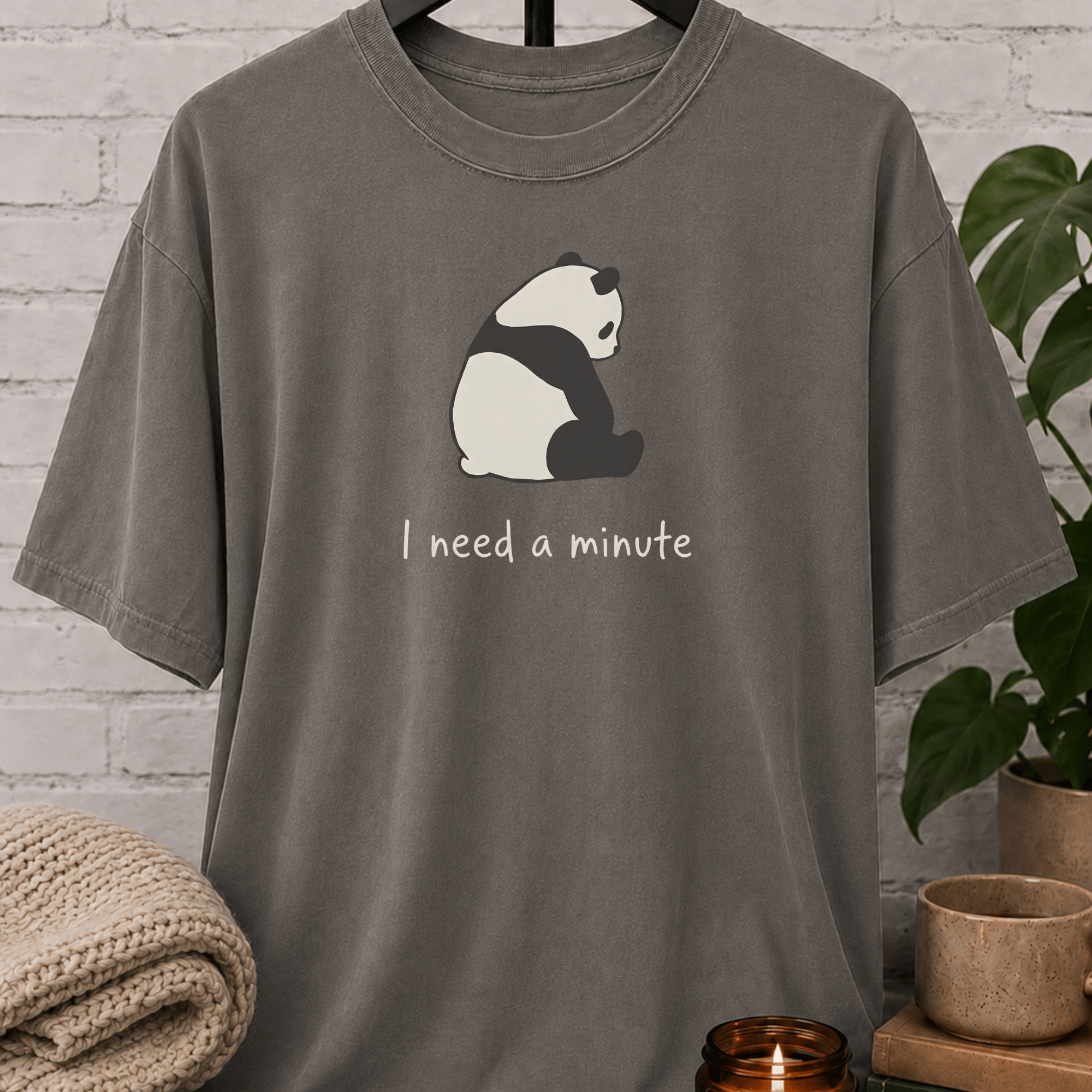 I Need A Minute Panda T-Shirt