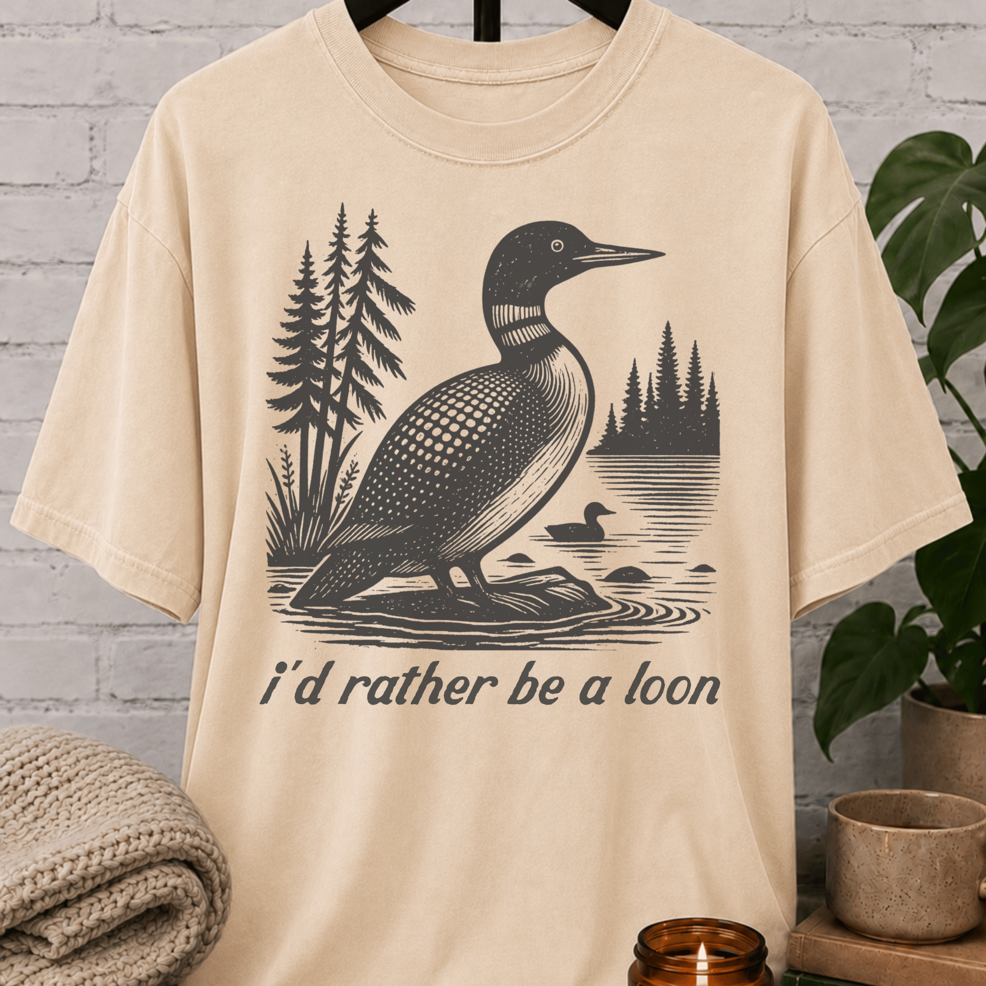 I'd Rather Be A Loon Duck T-Shirt