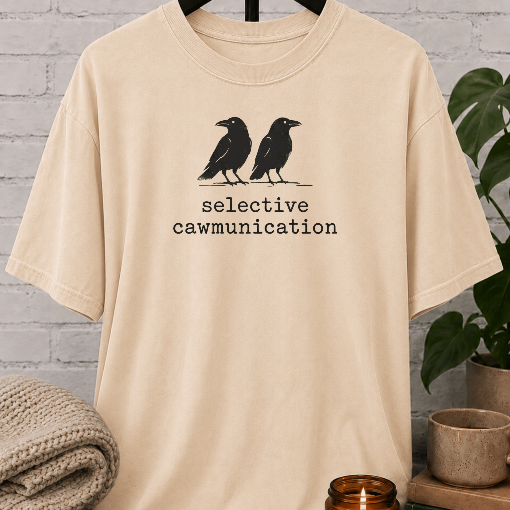 Selective Caw-munication Crow T-Shirt