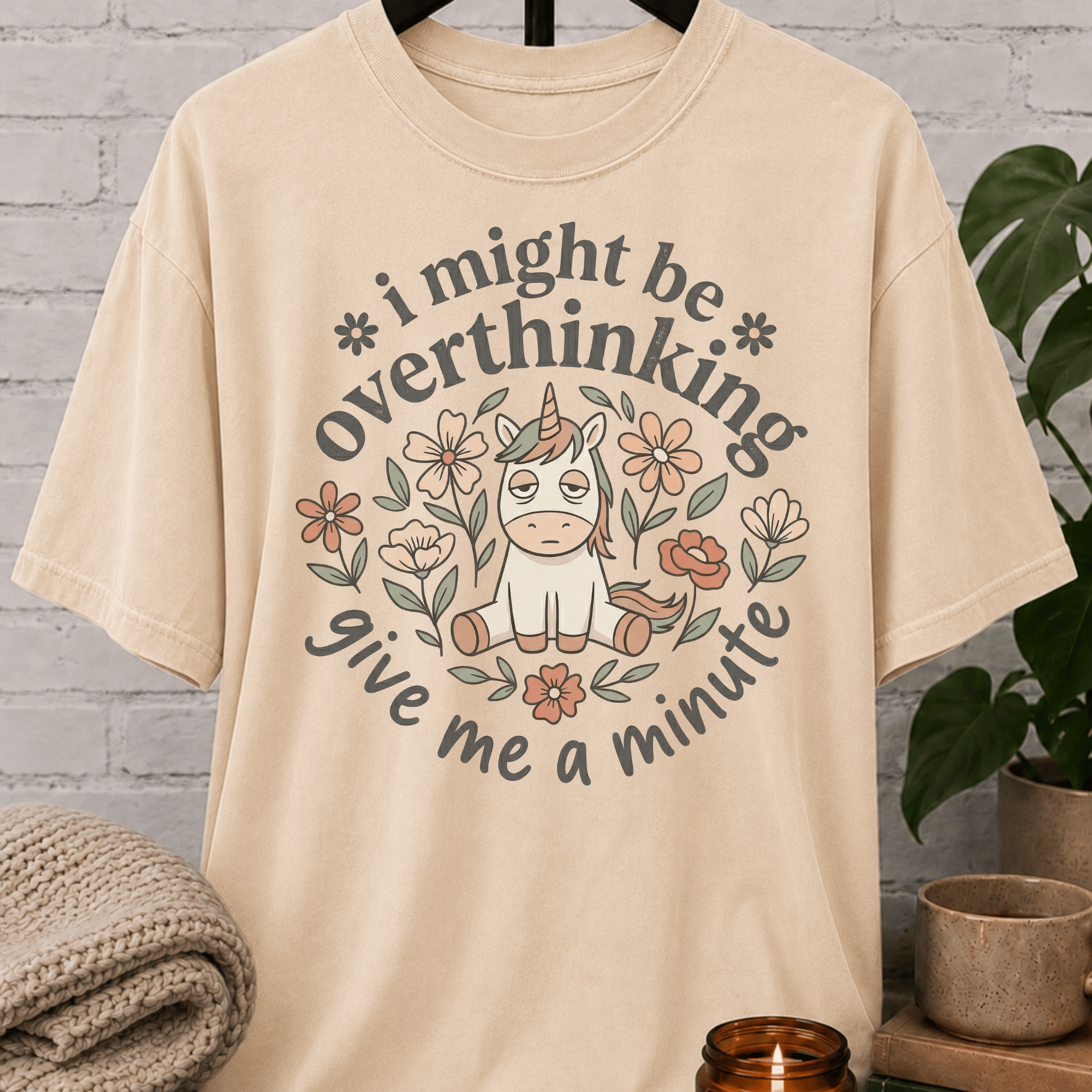 I Might Be Overthinking Unicorn T-Shirt