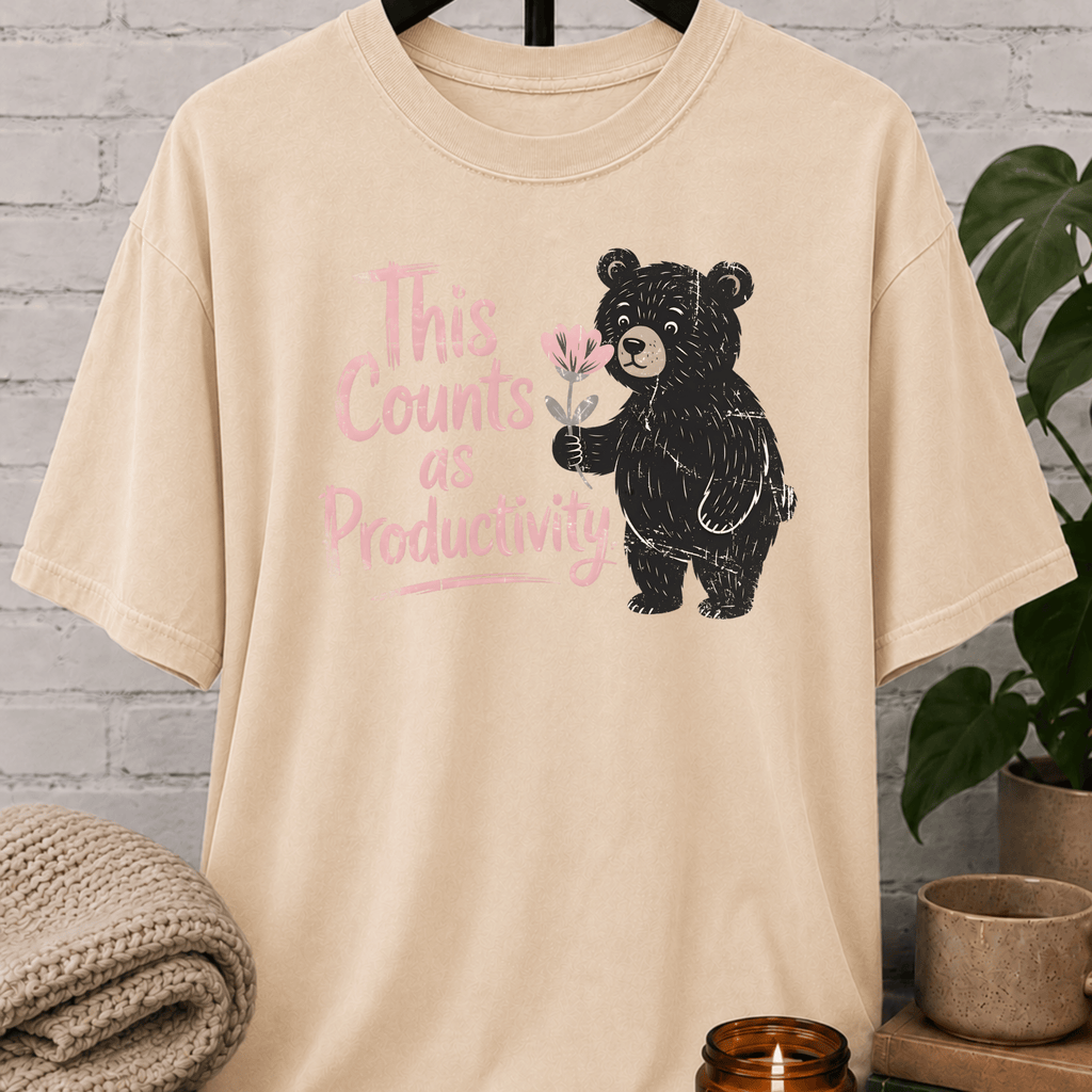 This Counts as Productivity Bear T-Shirt