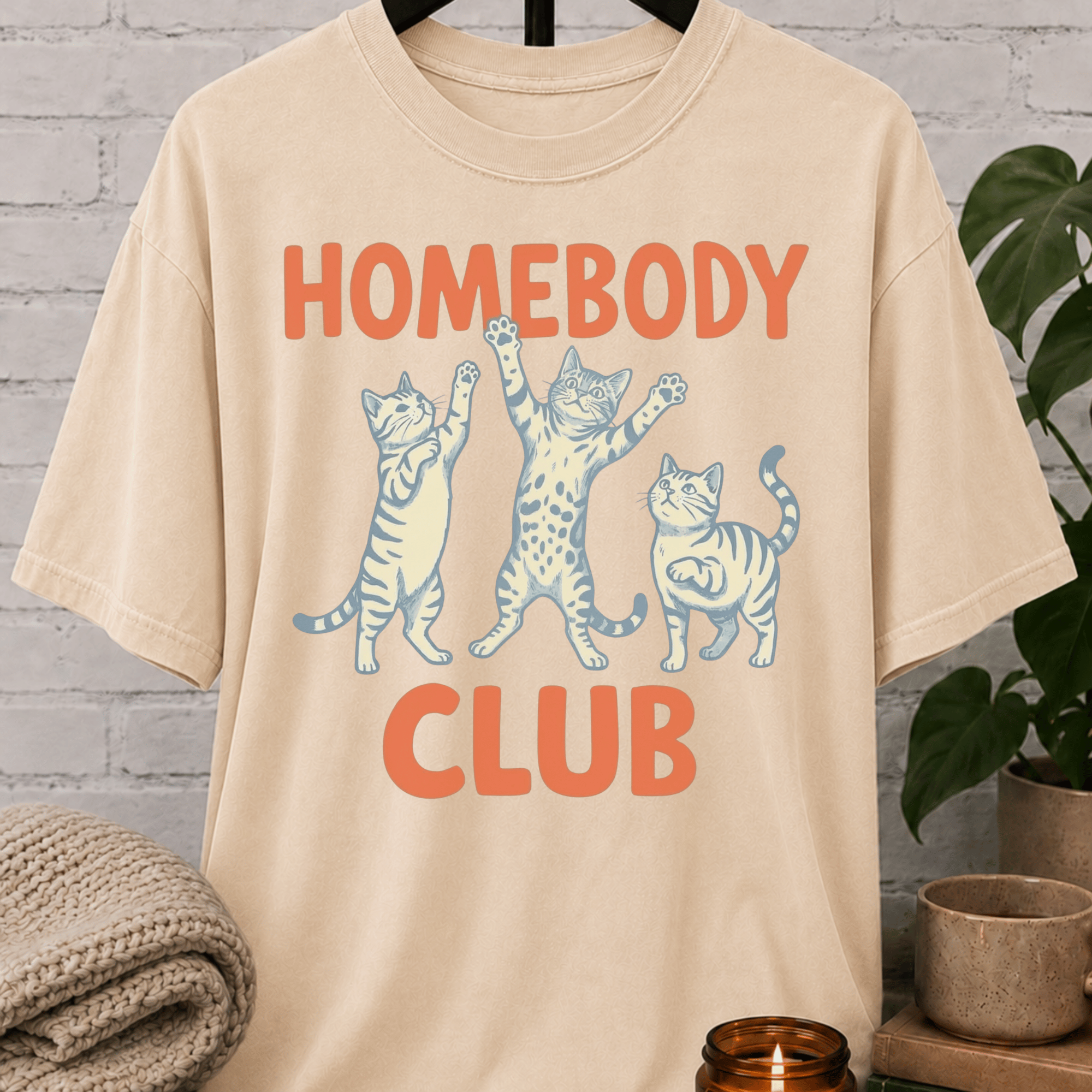 Homebody Club Cat T-Shirt