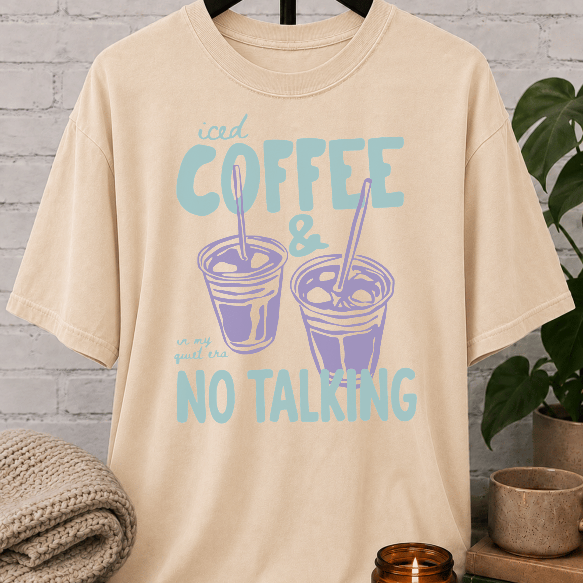 Iced Coffee & No Talking T-Shirt