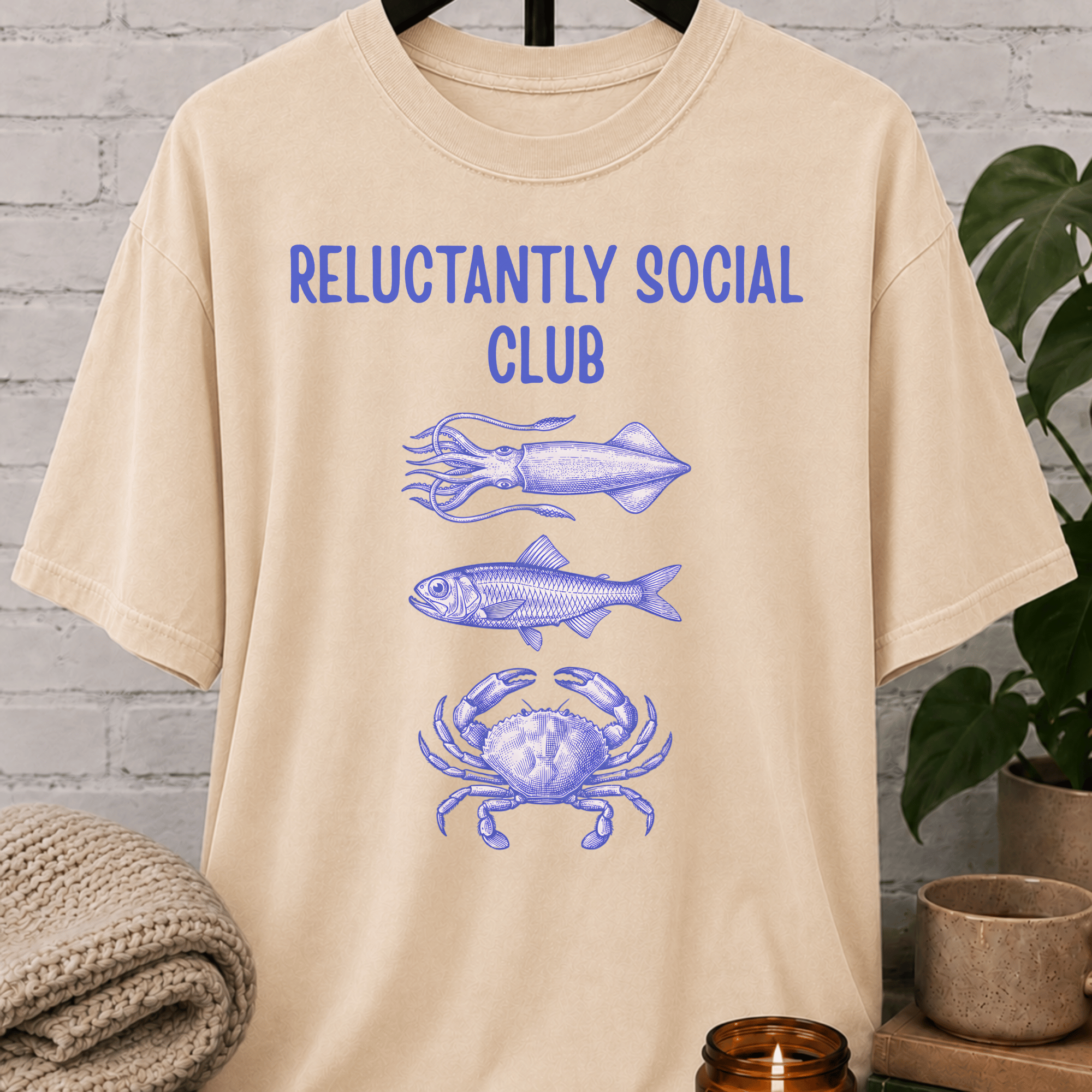 Reluctantly Social Club Fish T-Shirt
