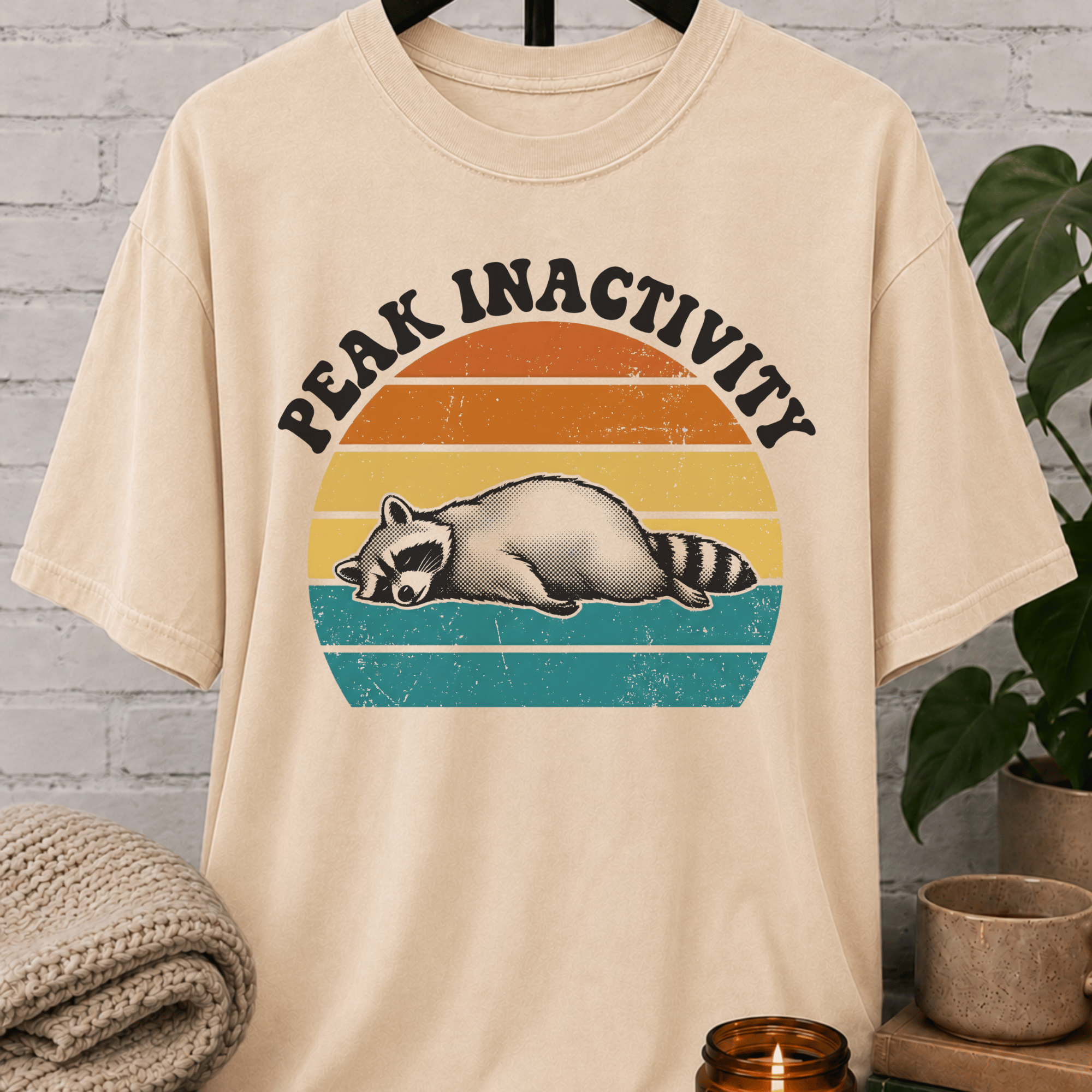Peak Inactivity Raccoon T-Shirt