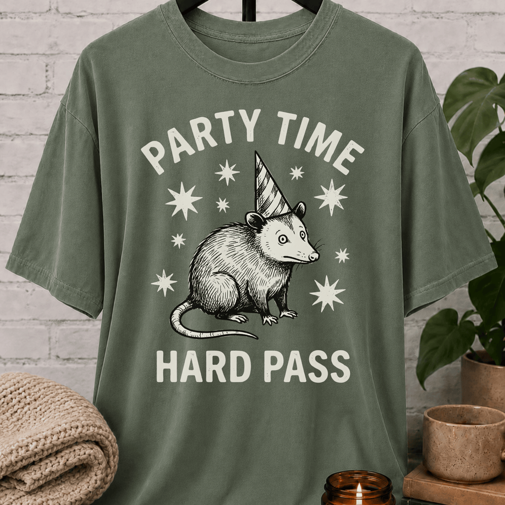 Party Time Hard Pass Opossum T-Shirt