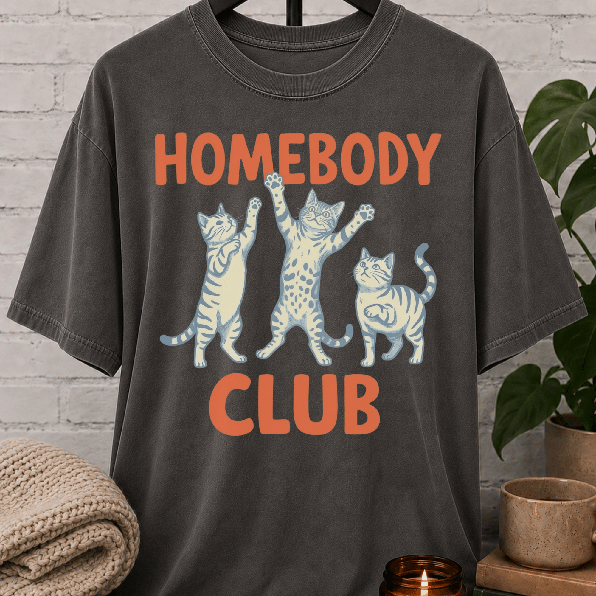 Homebody Club Cat T-Shirt