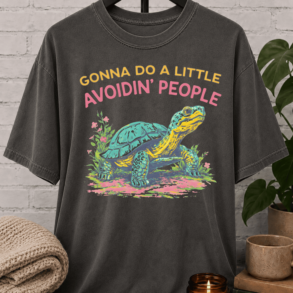 Avoidin' People Tortoise T-Shirt