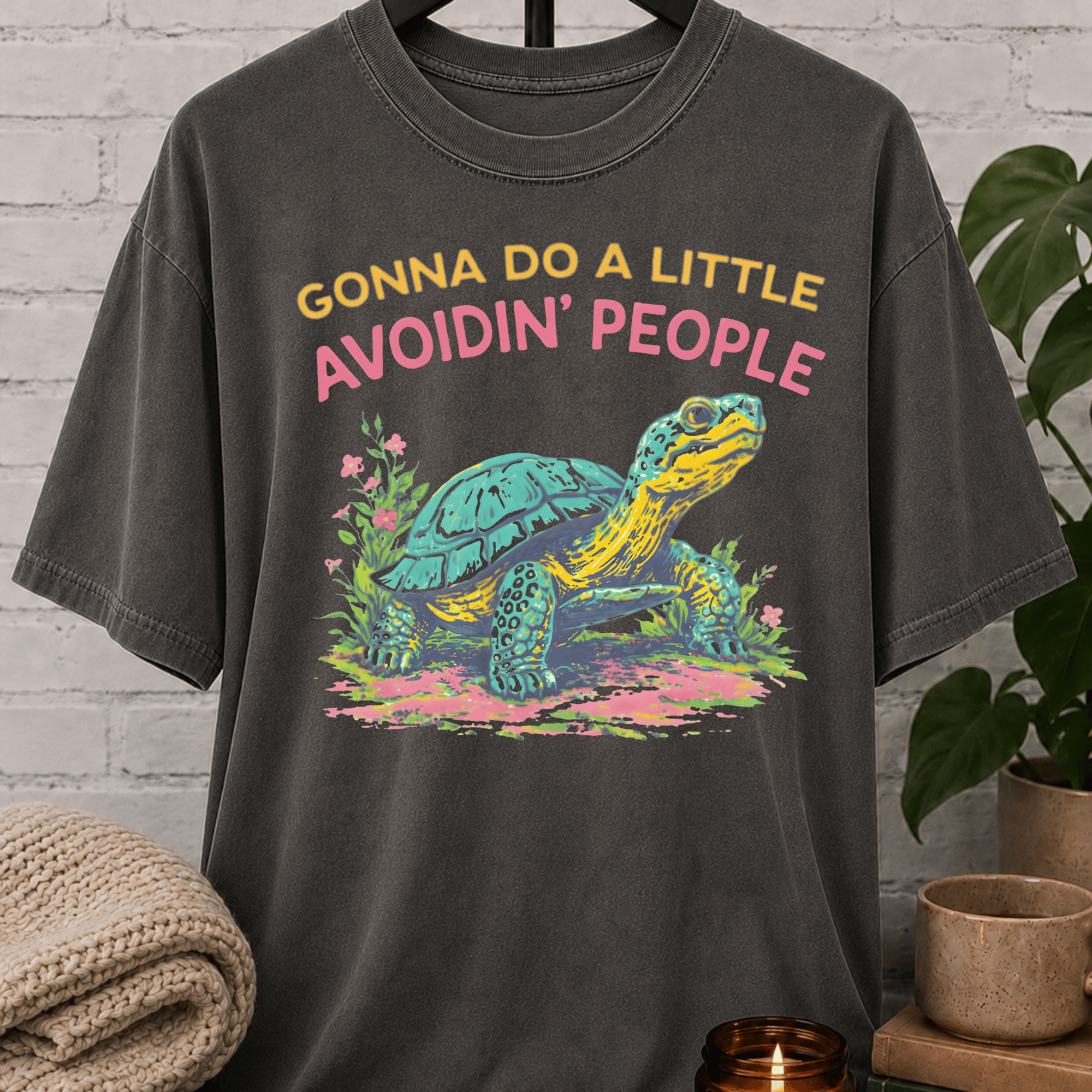 Avoidin' People Tortoise T-Shirt