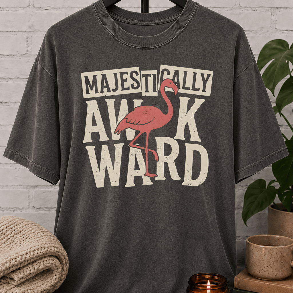 Majestically Awkward Flamingo T-Shirt