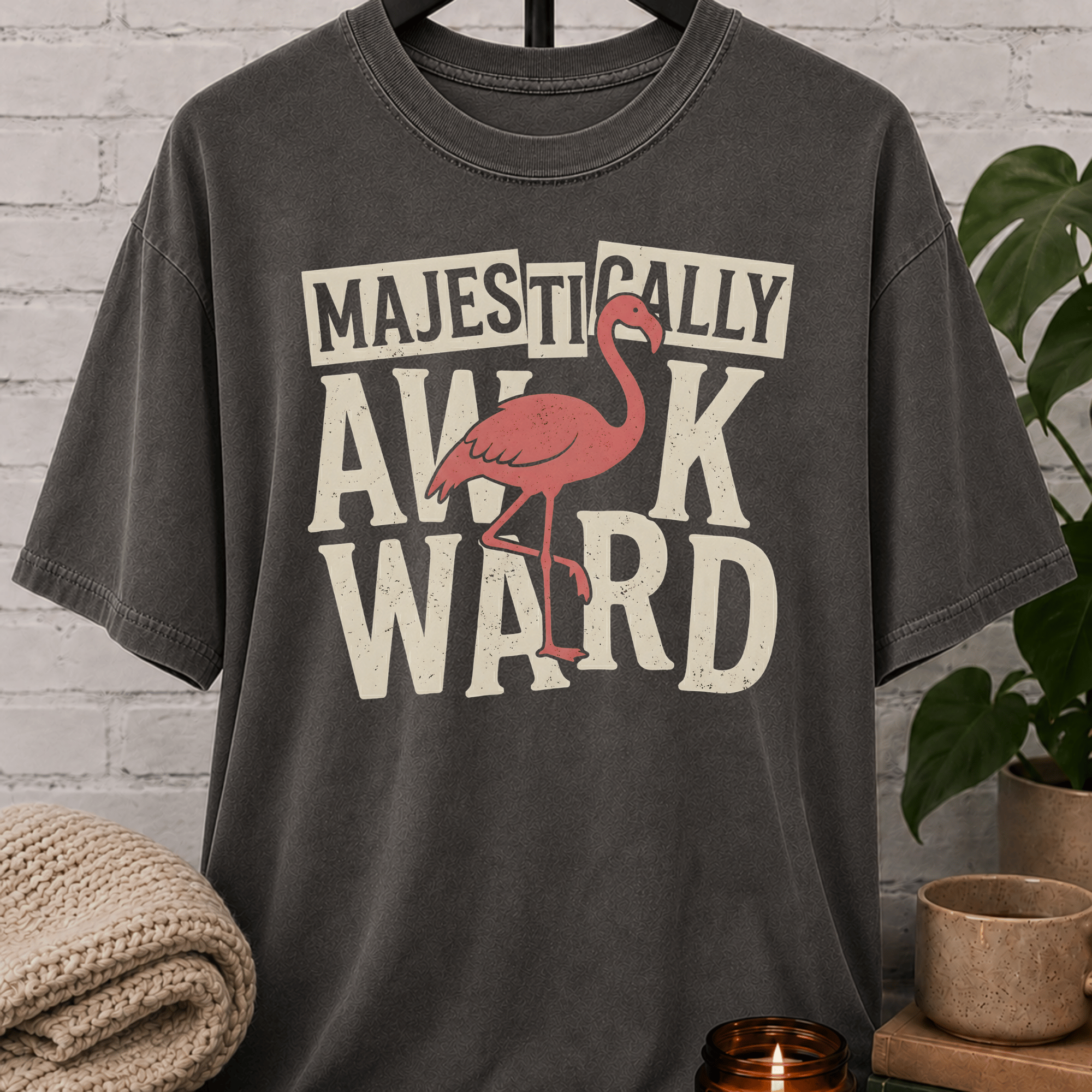 Majestically Awkward Flamingo T-Shirt
