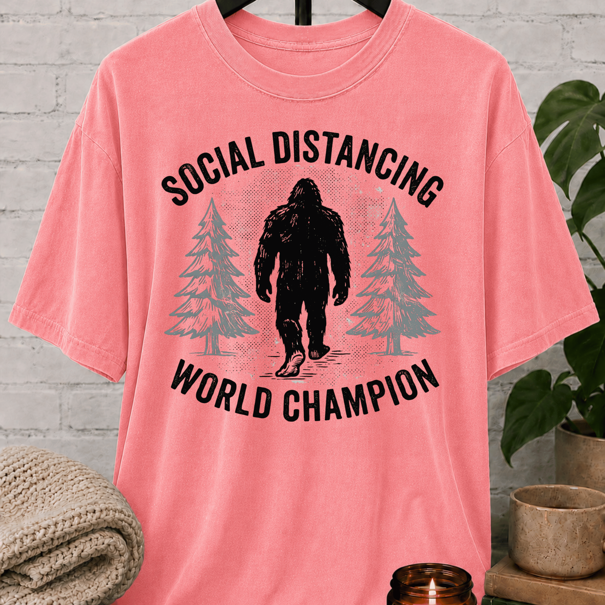 Bigfoot Social Distancing Champion T-Shirt