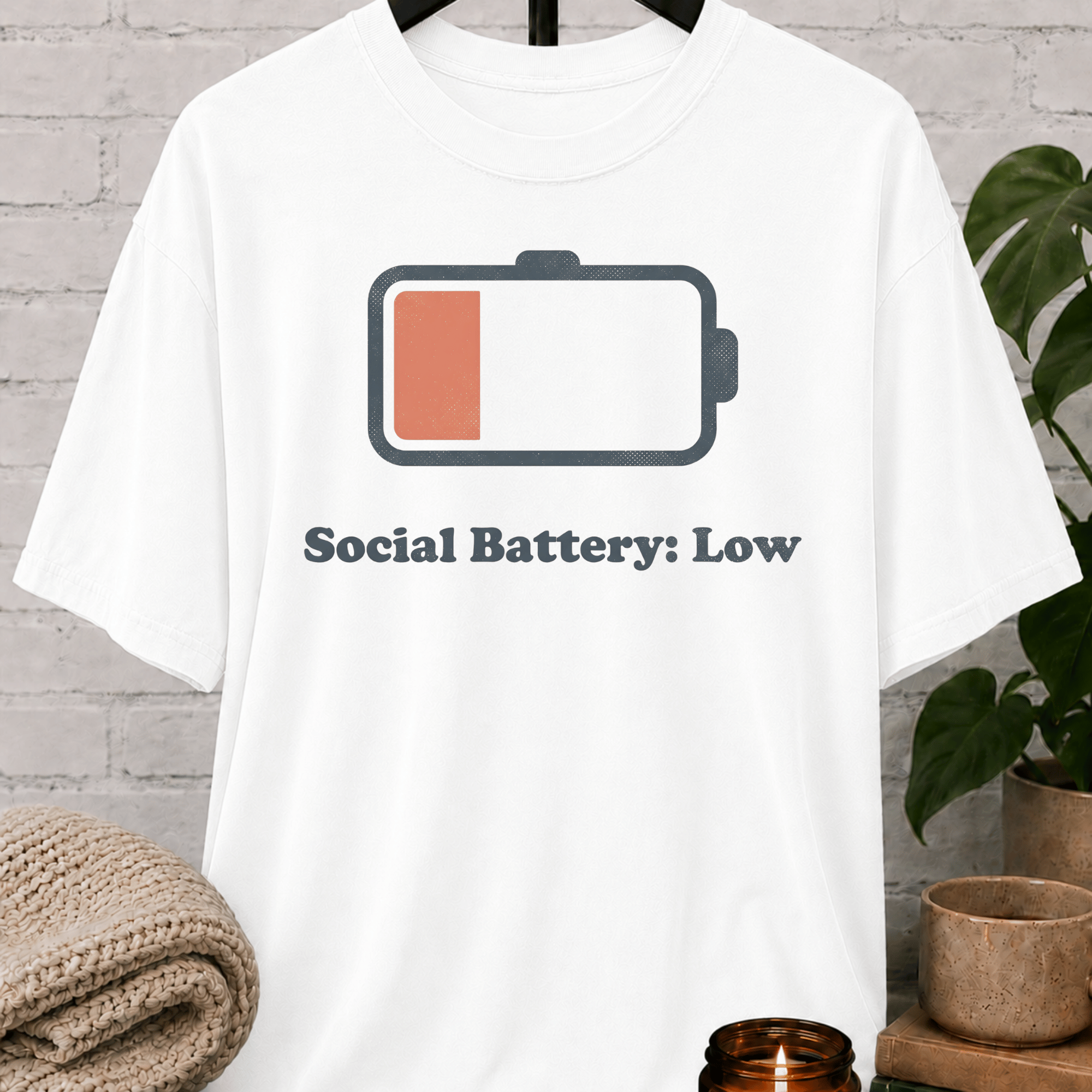 Social Battery Low T-Shirt