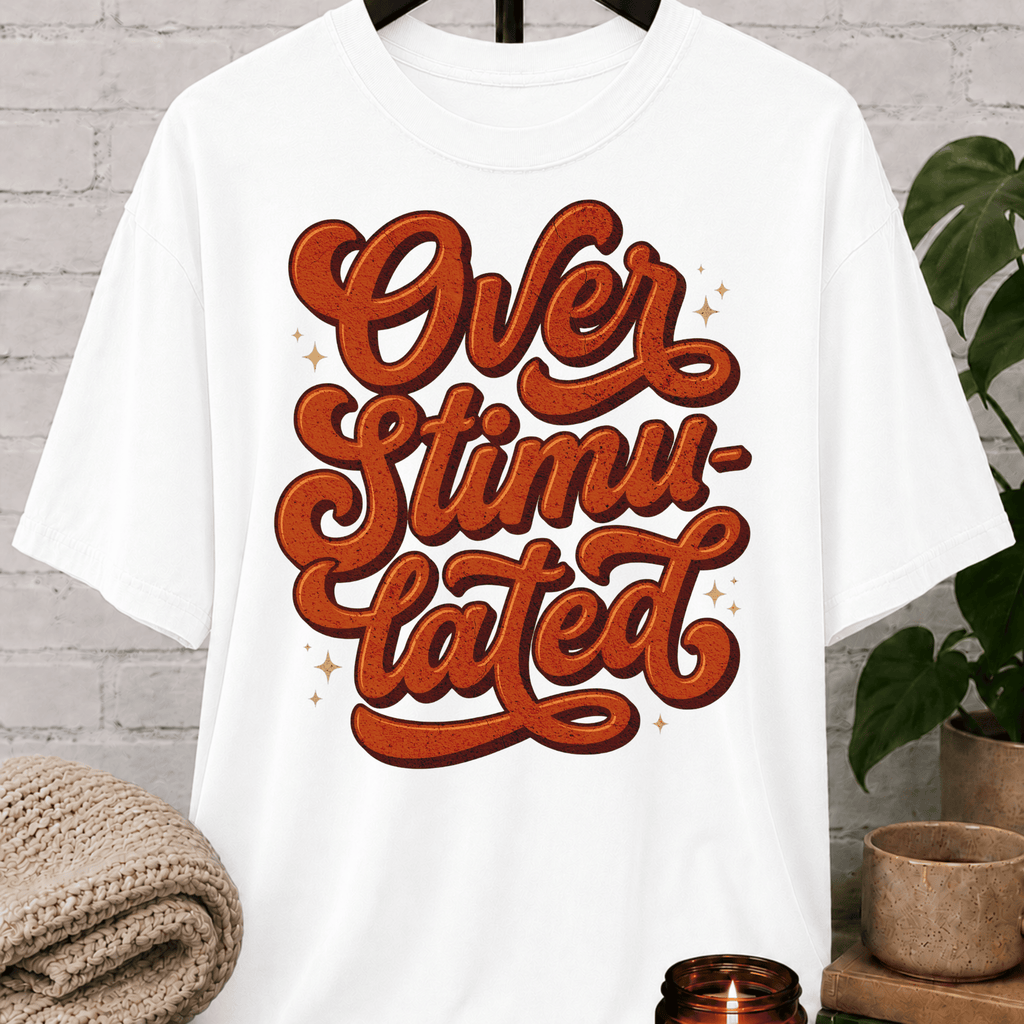 Overstimulated Retro Stacked T-Shirt