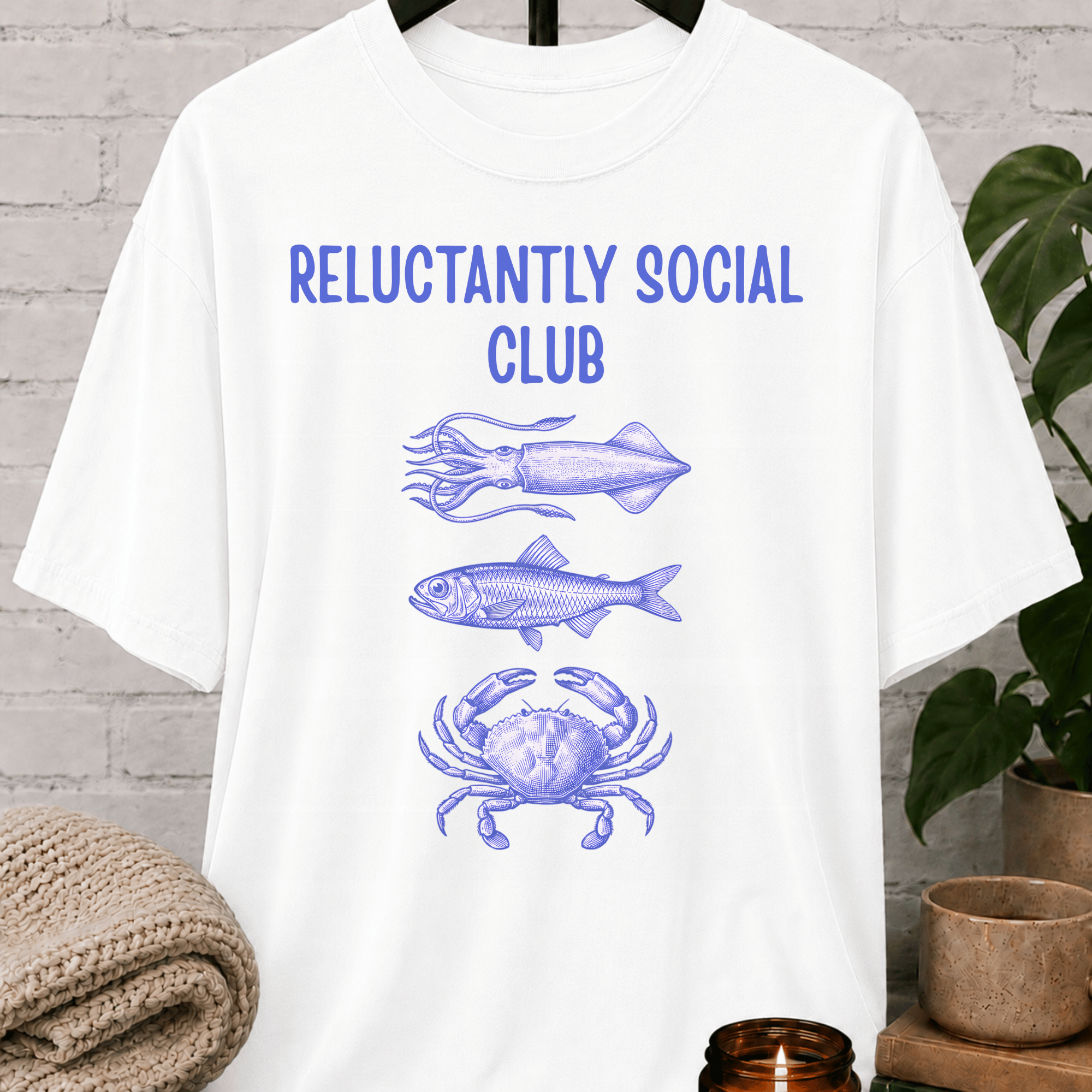 Reluctantly Social Club Fish T-Shirt