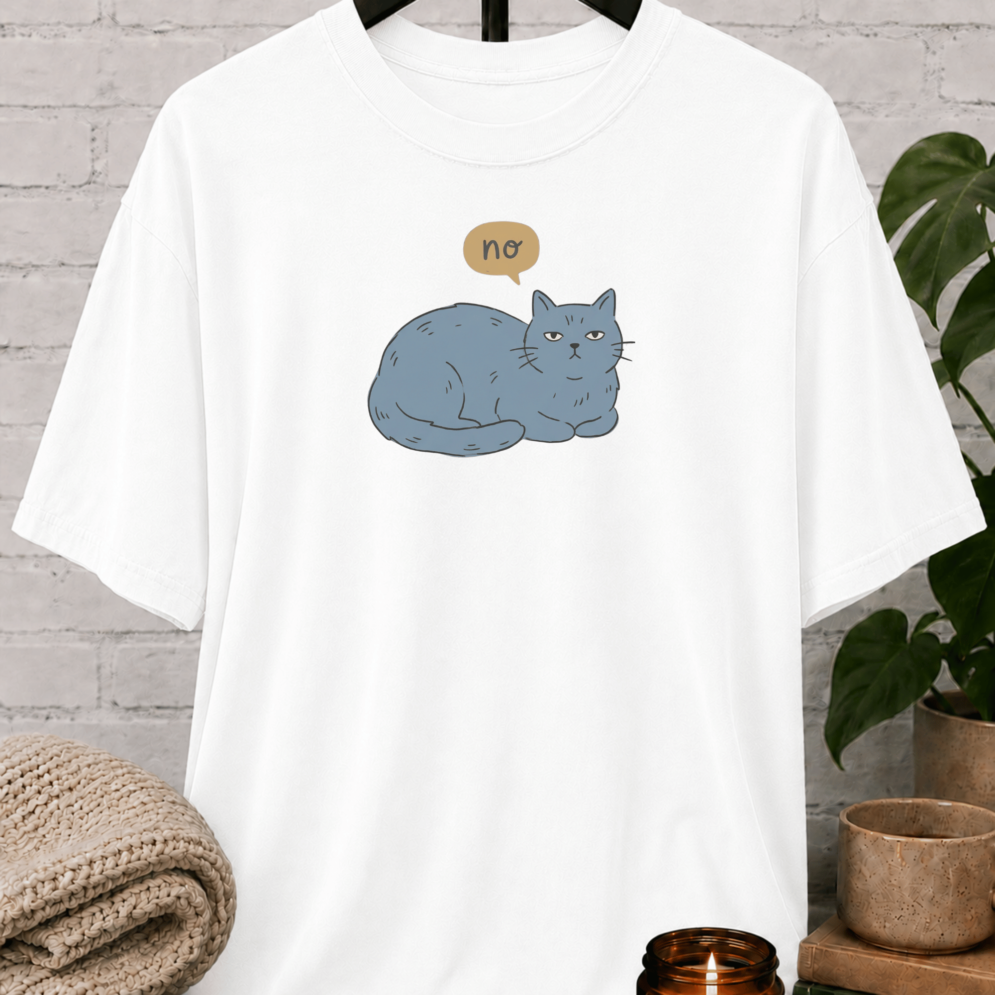 No Thought Bubble Cat T-Shirt