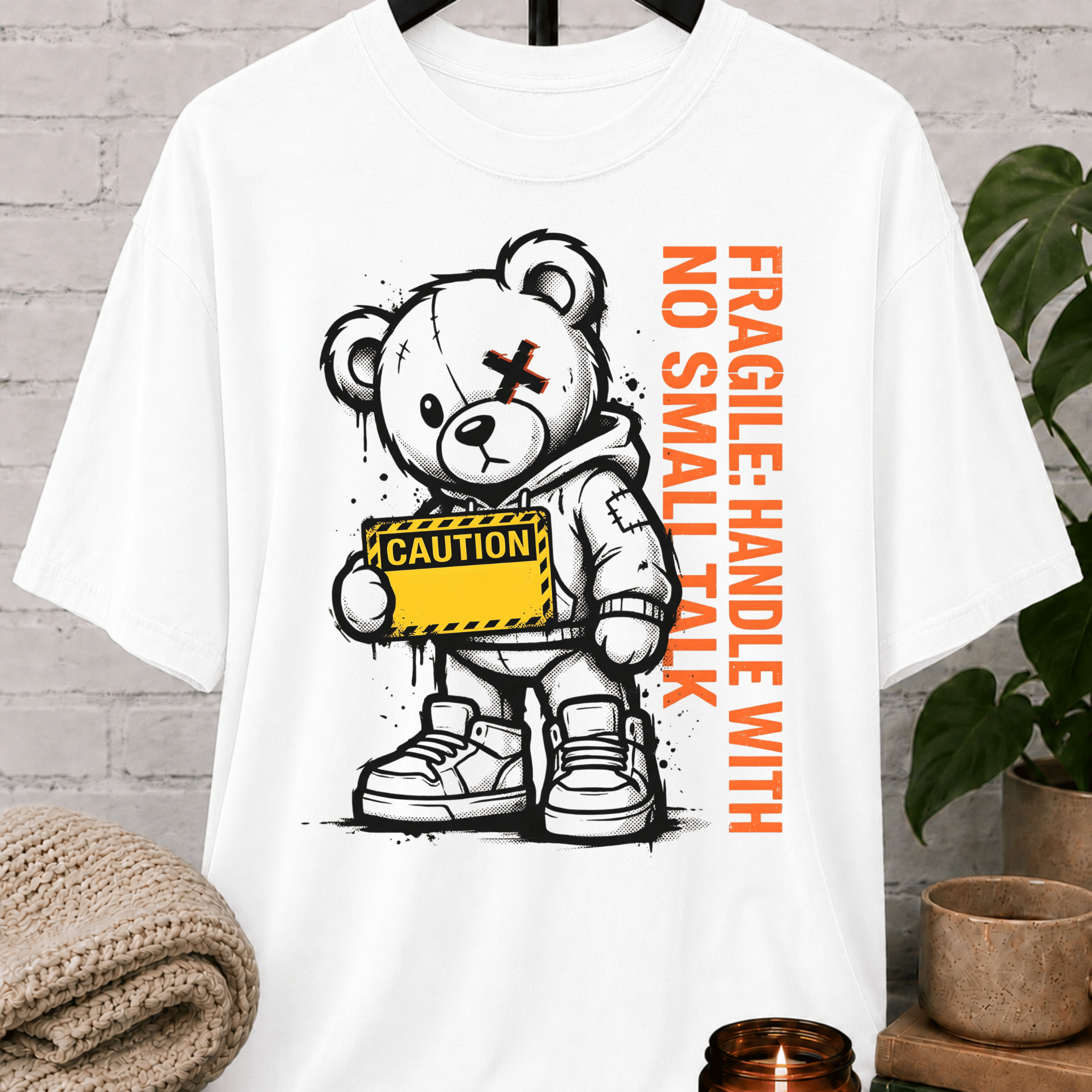 No Small Talk Bear T-Shirt