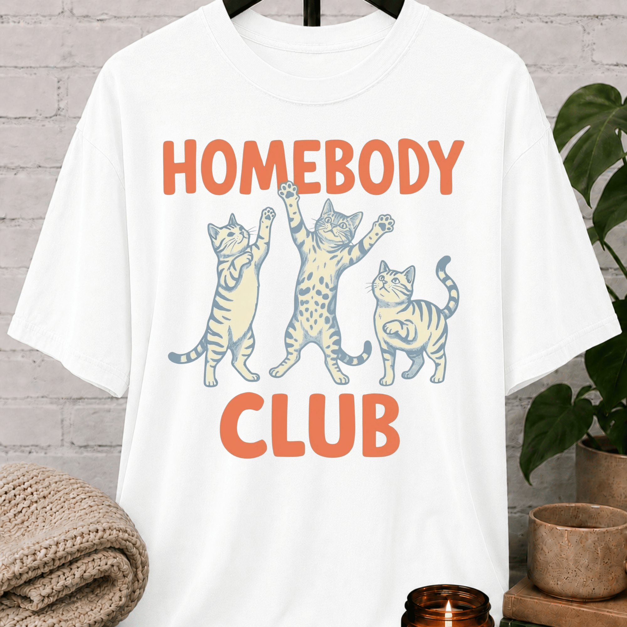 Homebody Club Cat T-Shirt