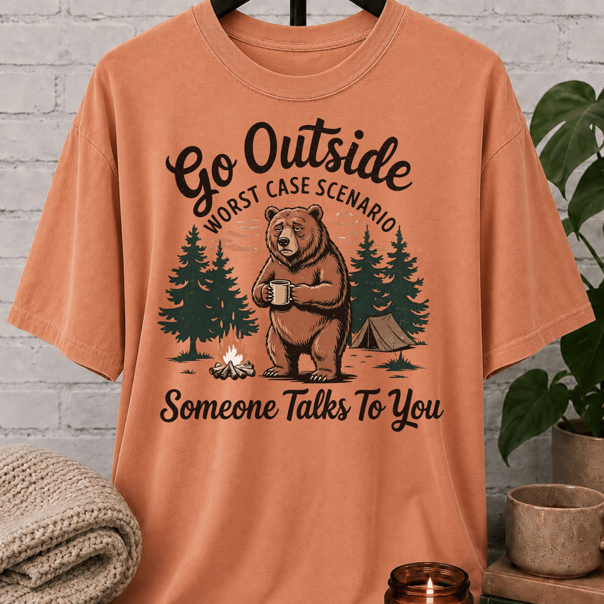 Go Outside Bear T-Shirt