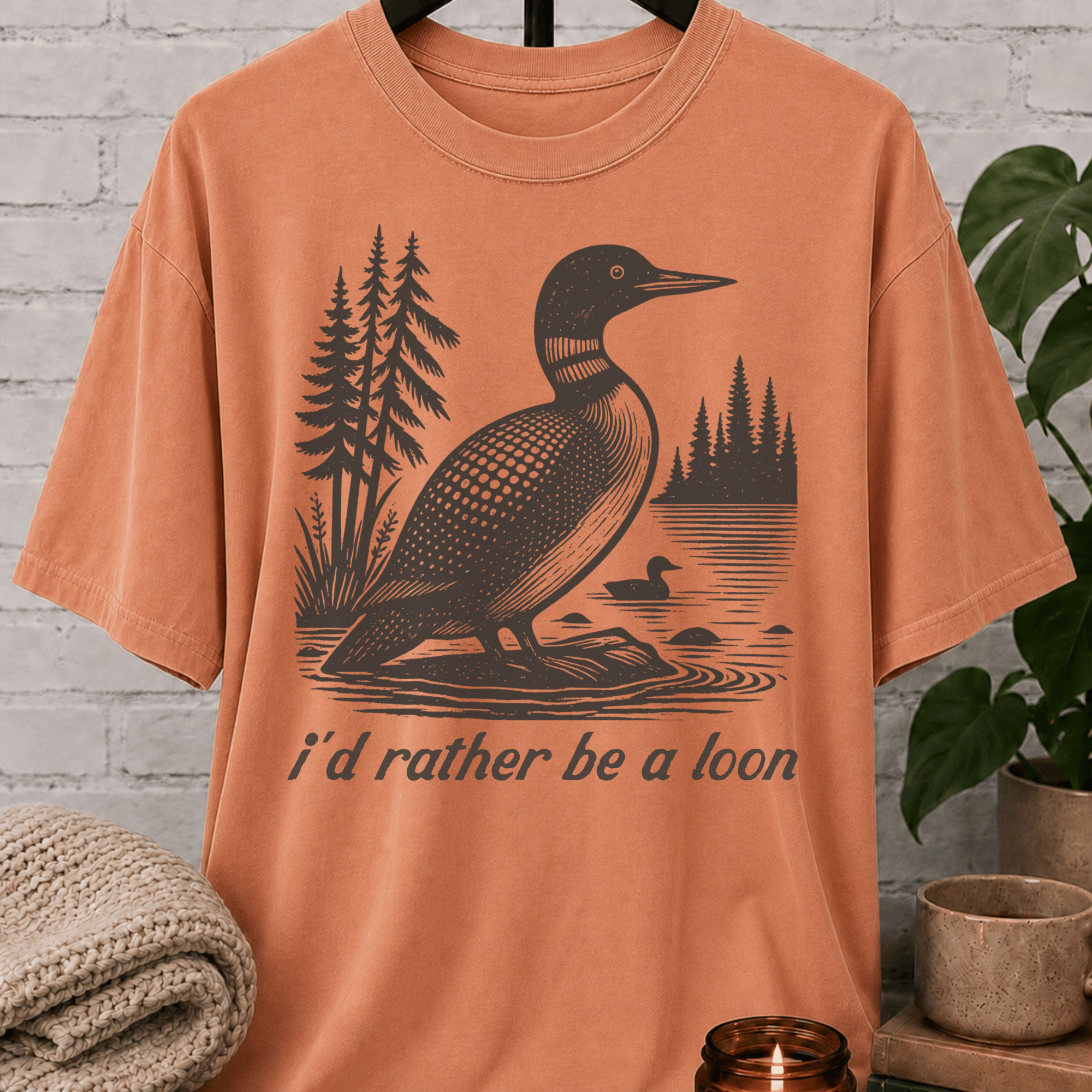 I'd Rather Be A Loon Duck T-Shirt